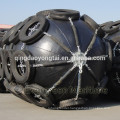 Pneumatic yokohama rubber fender with chain and tyre